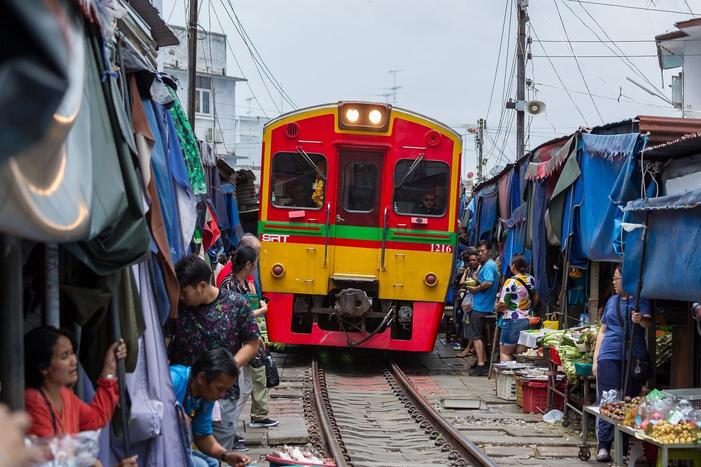Maeklong Railway Market